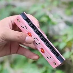 Harmonica Colorful kids Musical Instrument Toy kids Metal Mouth Organ (Multicolor)-image-99