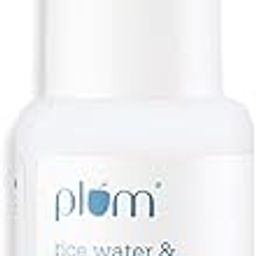Plum 10% Niacinamide Serum with Rice Water | Provides Clear, Glowing & Brightening Skin | for Acne Prone, Combination, Oily & Sensitive Skin | Oil Control & Anti Acne Face Serum for Women & Men | 15ml-19