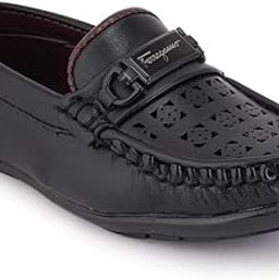 Black Loafer Shoes for Boy-image-6
