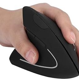 MICROWARE Ergonomic Mouse, Adjustable DPI Left-Handed 2.4GHz Ergonomic Wireless Power-Saving Ergonomic Vertical Optical Mouse with Nano USB Receiver, for PC Computer Laptop Macbooks, etc-1