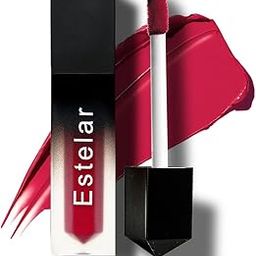 Estelar Liquid Matte Lipstick, Long Lasting Wear, Waterproof, Smudge Proof, Non Drying Formula, Contains Vitamin E and Jojoba Oil, Smooth Matte Finish, Vegan and Paraben Free, Shade Heartbreak, 4gm-image-14