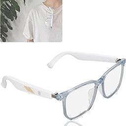 IP65 Bluetooth Glasses, UV400 Anti Blue Light Smart Glasses Built in Microphone Half Open Headphones Anti UV Audio Glasses with Bluetooth Connectivity for Working Traveling-picture-17