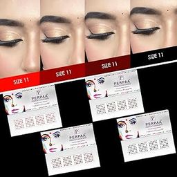Perpaa® Multicolor Bindi for Women Pack of 8 Flaps 2 Red Bindi for Women, 2 Light Maroon, 2 Dark Maroon,2 Black (Size 11, Diameter 1.5mm)-4