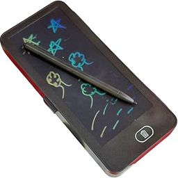 JNiL LCD Drawing Pen Case – 11.5 x 21.5 cm, Easy Writing with Eye Protection, Lock Screen, One-Key Erase, Explosion-Proof Design, Replaceable Battery, Lock Key, Large Space (Red)-24