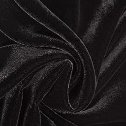 Velvet Fabric Decorative Solid Soft Smooth & Silky Cloth (1 Meter, Color Black)-image-19