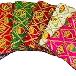 Traditional Umbrella Embroidery Purse for Women,Shagun Pouch,Return Gift For Wedding Mehndi Haldi Wedding Engagement Pooja Party Favor Bags Pack Of-image-30