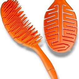 Vitalogy - Hair Brush for Women and Men VENTED & FREE TWISTING - Detangler Oval Hair Brush For All Hair Types (Wet, Dry & Damaged Hair) - Hair Straightener for Curly Hair, Blow Drying (Orange)-36