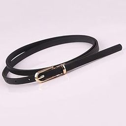 Ubervia Leather Waist Belts with Oval Buckle Thin Adjustable Waist Belt All-Match Woman Dresses Skirt Coat Waistband Pu-Leather Waist Belts for Women-image-60