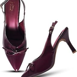 Women's Pointed-Toe Slingback Heels with Bow Detail | Elegant and Comfortable for Parties and Events-image-14