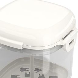 SAZ DEKOR Denture Cleaner Case with Lid with Strainer Basket Denture Cup for Elderly Gift White-image-95