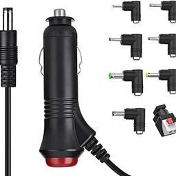 DC 12V 2A 1A Car Charger with Switch Universal Power Cord 5.5x2.1mm to Cigarette Lighter with 8 Connector for DVD Player, GPS, Bluetooth Speakers, Breast Pump, Label Maker, Camera, Router, Radio-image-75