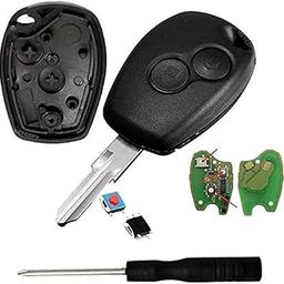 Keycept™ Premium 2 Button Remote Key Shell for Renault Duster, Logan, Lodgy, Kwid, Nissan Terrano, Mahindra Verito - Durable Key housing/Body/case Replacement with Button-16