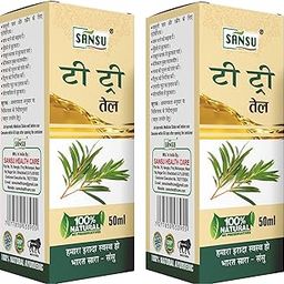 Sansu Tea Tree Oil 50ml (Pack of 2) | Herbal Oil.-16