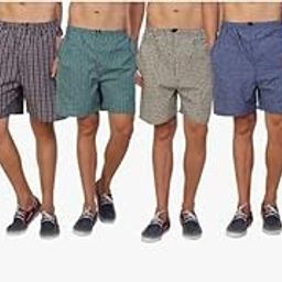 | Men’s Regular Fit 100% Cotton Casual Lounge Shorts | Dual Pocket Sleep Shorts Pack of 6 (Multicolour)-picture-27