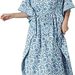 Cotton Kaftan Nighty for Women — Printed Premium Stylish Loungewear, Comfortable Nightwear, Sleepwear for Ultimate Relaxation-66