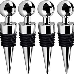 Bridge2shopping Stainless Steel Wine Bottle Stopper Pack 4-image-98