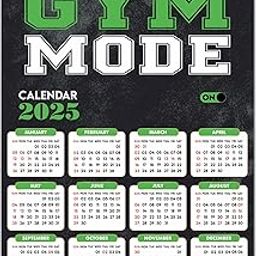 ESCAPER Gym Mode On Gym Wall Calendar 2025 hanging (12 x 18), Wall Calendar 2025 for Gym Motivation, Workout Wall Calendar 2025 for Gym, Exercise Wall Calendar 2025, Bodybuilders Wall Calendar 2025, Fitness Center Wall Calendar 2025-image-8