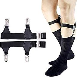 Mens Sock Garters Belt Adjustable 2-pack Sturdy Clip Suspenders-image-39