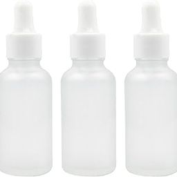 Happy Packaging 30ML Clear Frosted Round Empty Glass Bottle | Glass Dropper | White Smooth Sleeve | Silcon White Teat | Refillable | Leak Proof For Essential Oils | DIY Perfumes| DIY serums (24)-36