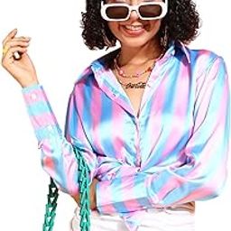 Printed Full-Sleeves Regular-Fit Satin Printed Shirt for Women Stylish Western Casual Wear-image-13