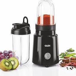 Glen Active Blender SA4048N SIP 350W,2 Polycarbonate Jars,Sipper Cap,Personal & Nutrient Blender,Dry & Wet Grinding (SA4048NSIP)-picture-17