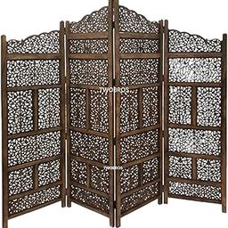 Wooden Room Partition/Room Divider/Partitions for Dividing Space for Home/Office Livingroom Bedroom Hallway Restaurant Rajwada Pattern-image-15