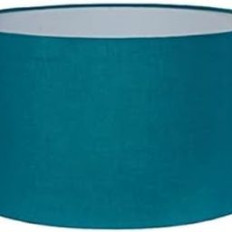 SSI Lamp Shades Cotton Fabric Modern Design 12" Inches Burlap Crafts Table & Floor Lamps (Blue)-picture-24