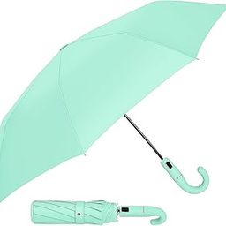 Umbrella for Women | Umbrellas for Men | UV Coated 3 Fold Umbrella for Rain with Auto Open and Close Small Folding Travel-Windshield (Lime Green-R)-image-45