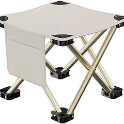 CALANDIS™ Folding Stool Practical with Side Pocket for Gardening Beach 33cmx33cmx32cm White | Furniture | & Hiking | Outdoor Sports-image-50