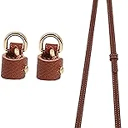 zoomella Purse Strap PU Leather Bag Strap for Shoulder Handbags Cross Body Bag Clutch Width 0.9cm Brown Golden Buckle|Handbag Accessories|Clothing, Shoes & Accessories-picture-20
