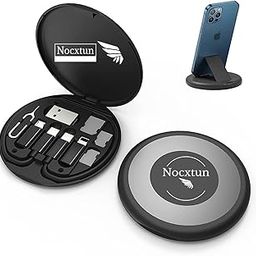 NOCXTUN USB Adapter,Lightning To Type C Converter,Micro USB Charging Cable With USB To C Type Converter,Lightning To USB C Adapter,Multi Charging Data Cable Set Contains Sim Card Holder-Multi-Colour-15