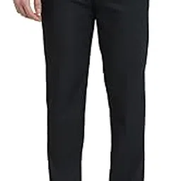 park avenue Men Slim Fit Checks Pattern Poly Viscose Blend Flat Front Formal Trouser-picture-25
