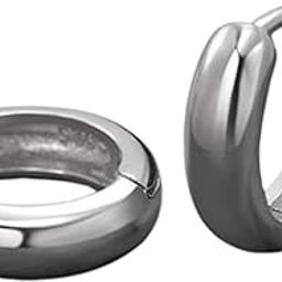 Anti Tarnish Classic Earrings for Men | Ear Hoop for Man | Stylish Fashion Jewellery Accessories for Boys | Minimal Jewelry | Ideal for Gifting-image-55