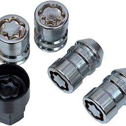 RTL Wheel Nut for EcoSport, KIA, Toyota, All Hyundai Cars 12x1.50 with Locks (Chrome Finish) - Set of 4 and 2 Key-image-54