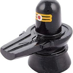 HaridwarDivine Handcrafted Tilak Black Shivling Idol Pooja God Statue for Shivratri Saawan Jalabhishekam, Home Puja-30