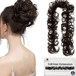 Sanas ( 1Pc ) Hair Extensions / Hair Extension For Women Real Hair Extension Hair For Women Artificial Hair Extension Hair Originals Hair Extensions Hair Wings For Women Extra Hair Attachment For Ladies ( 1Pc Brown )-image-46