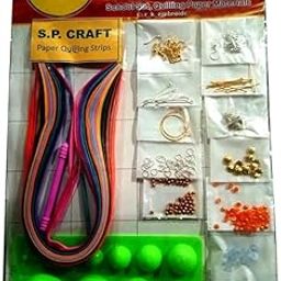 Javant Holdings Rainbow Quilling Multi Set Pack for Paper Quilling Jewelry & Ear Ring Making Kit with Complete Accessories & Additional 100 Quilling Paper Free, Multicolor-1