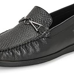 Black Leather Casual Shoes Loafers for Men V-CLASS-41-image-28