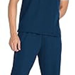 Mens Casual Summer Wear Round Neck Western Coord Set | Two Piece T Shirt and Pants Combo for Men | Lightweight Stylish Outfit | Relaxed Fit Daily Loungewear-image-2