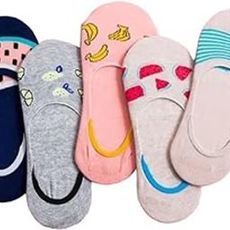 Women's and Girls Cotton Ankle Low Cut Loafer Socks (Multi-Color, Free_Size) - Pack of - 5-image-65
