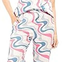 Women's Cotton Waves Printed Night Suit Set of Shirt & Pajama Set | Casual Night Dress for Women-image-61