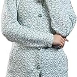 Women's Woolen Longline Button-Up Cardigan | Cozy Full Sleeve Winter Sweater with Pockets | Stylish Warm Casual Knitwear for Women & Girls-image-95
