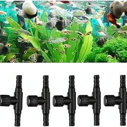 VAYINATO® Aquarium (Random Color) Air Flow Control Valve T Shaped Single Way Plastic Air Flow Control Regulator Aquarium Air Pump Accessories | Easy Installation by Petzlifeworld (Pack of 5)-image-47