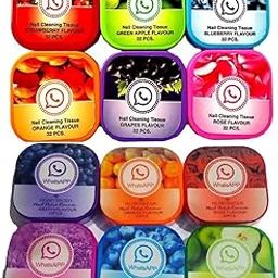 CRAZY HUDA Whatsapp Nail Polish Remover Pads Wet Wipes Nail Paint Remover Wipes, Wet Pads Wipes (Nail Paint Reducer) Pack Of 12-image-17
