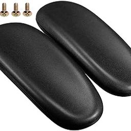 Office Chair Replacement Armrest Arm Pads Caps Fits Univeral 4" Mounting Hole with Mounting Hole Patterns Screws(1 Pair) Black-image-49