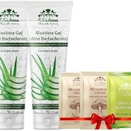 R.K's Aroma Aloe Vera Gel 200gm x Pack of 2 |Multi-Purpose Gel |Moisturizer, Facial Cleanser, Sunscreen, Skin Lightening, Anti-Dandruff & Prickly Heat Relief | Soothing & Cooling Properties-image-35