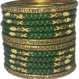 SM Traditional Green Lathi Bangles Set for Women, Festival Wear, Saavan and Teej Special-17