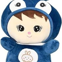 skLazo Plush Doll with Rabbit Ears| Ultra-Soft Monkey Stuffed Toy for Kids & Adults | Safe, Durable & Gift-Worthy (Blue)-image-35
