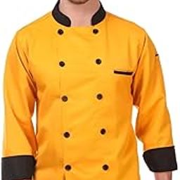 Yellow Chef Coat For Men-image-86