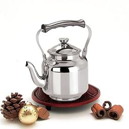 Kuber Industries Stainless Steel Code-Tea Kettle,Serving Code-Tea Kettle,Hot Water Kettle Capacity Upto 16 Cups (Code-Tea06), Silver, Standard (Kettle039)-picture-11